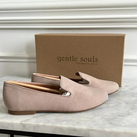 Gentle Souls by Kenneth Cole "Eugene 2" (Size 6) Mushroom Loafers Comfort Flats - Picture 4 of 8